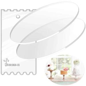 46810 인치 릴 케이크  라운드 보드 생일 축하 트리밍 서클 클리어 방풍 시트 플레이트 장식 도구