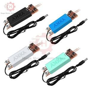 18650 배터리 스폿 용접기 4-12V 자동 트리거가있는 휴대용 이중 스프링 DIY 니켈 스트립