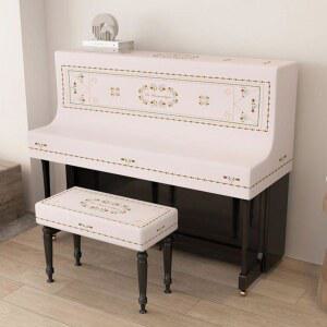 피아노 덮개 커버 의자 건반 하 클래식 천 미니멀리스트 더스크