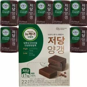 [NS홈쇼핑]뉴케어 당플랜 저당양갱 40g 22개입 저당 관리 체중관리 선물..[35687488]