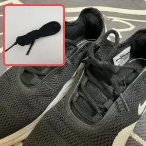 커스텀 우동 신발끈 블랙 120cm 흰색신발끈