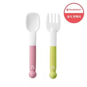 더블하트 이유식 스스로먹는 포크스푼
