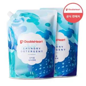 더블하트 유아 세탁세제 1.8L(리필)2개
