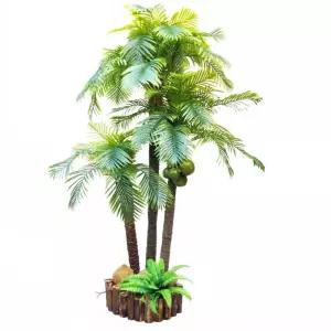 모조 호텔 인공 코코넛 나무 열대 야자수 풍경 식물