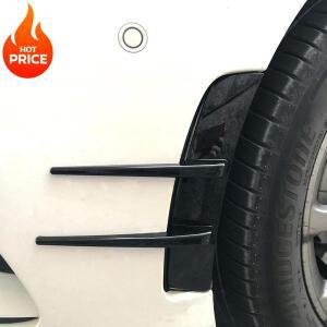 범퍼덕트 2개 자동차 앞뒤 범퍼 사이드 에어 벤트 스플리터 스포일러 카나드 트림 액세서리