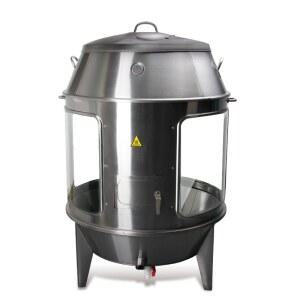 360 강화유리 전경 전시 숯불가스 겸용 오리구이구이 상업용 거위구이 닭구이 양갈비구이 행거구이