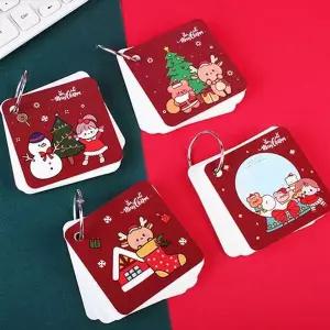 크리스마스 노트 아트 포켓 다이어리 80매 소형 필기용 노트북