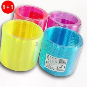 무지개 스프링 장난감 매직링 용수철 어린이 추억 놀이 (1+1옵션 주문수량의2배수량배송)