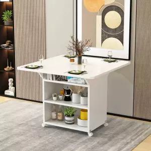 접이식 테이블 이동식 조리대 주방 보조 식탁 홈바