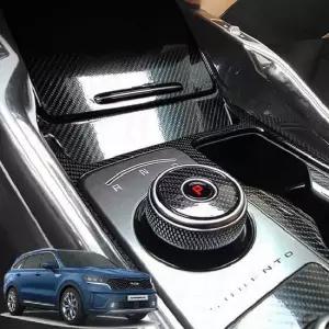 쏘렌토MQ4 스크래치방지 카본필름 기어패널커버 자동차스크래치커버 실내몰딩 카본몰딩 카본필름몰딩