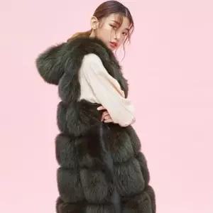 F05_풀스킨 폭스퍼 후드베스트