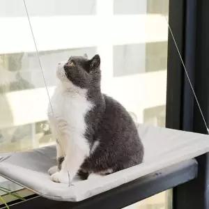 고양이 창문 해먹 사각 침대 유리창 캣타워 흡착식