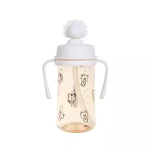 베베락 유아 실리콘 토퍼 원터치 빨대컵 270ml 크림 BNA