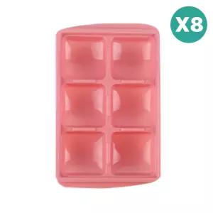 베베락 엘파 이유식 야채 재료 냉동 보관 큐브 핑크8P BNA