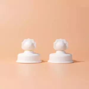 베베락 유아 컵 원터치 빨대컵 토퍼 실리콘 크림 2개 BNA