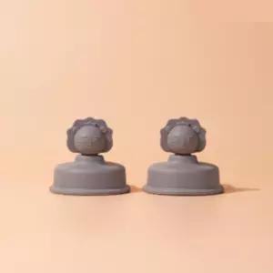 베베락 유아 컵 원터치 빨대컵 토퍼 실리콘 초코 2개 BNA