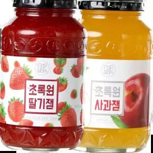 딸기잼 초록원 1kg+사과잼 1kg