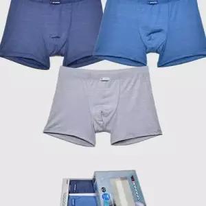 인견 사각 쾌적한 투바나나 3P 팬티 남성 남자드로즈 WFLRJC0