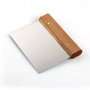 케이크스래퍼 우드손잡이 칼 컷팅 반죽주걱 스텐스 제과제빵 용품 스레퍼 기구 기능사 타르트만들기 도구