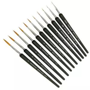 세필붓 11종 페이스페인팅 캘리그라피 미술 서예 한글 용붓 동양화재료 세필 그라피펜 문구