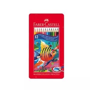 파버카스텔 수채 색연필 틴 12화이캐 전문가 선물용 연필 케이스 화이 파이카
