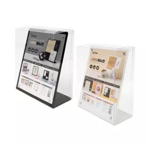 스탠드 메뉴판 A5사이즈 안내문 꽂이 게시판 카페용품 A4 쇼케이스단면 A5세로 꽃이 홍보물이