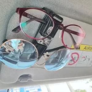 1+1 차량용 선글라스 홀딩거치대 고급형클립 썬그라스 썬글라스 그라스 소품 차선