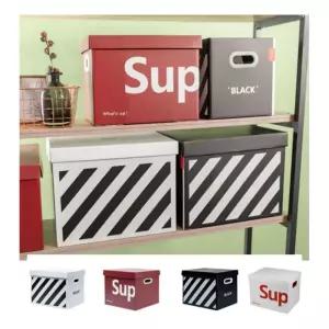 종이 정리함 수납함 상자 다용도 이사박스 44x33x33cm함 튼튼한 도함