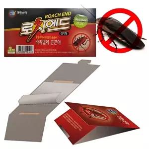 고품질 B로치엔드 바퀴벌레 삼각형 끈끈이트랩 3개 바퀴끈끈이 해충 바퀴벌레약 유인제 바퀴트랩 WFHU2LR
