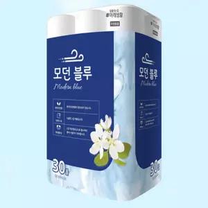 쿨샵 잘풀리는집 3겹데코 톡톡 화장지 30롤 각티슈 냅킨 두루마리 점보 휴지 업소용 식당 2겹 케이스 디스