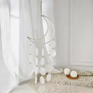 초승달 자개 모빌 화이트 천장 인테리어 장식 소품아이방꾸미기 행잉 천정