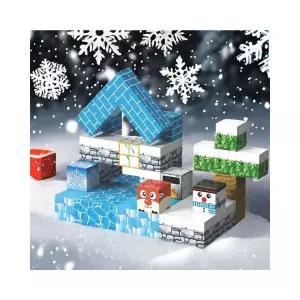 h80 토이머스 마크월드 스노우 자석 블럭 54p세트 놀이 집중력향상 장난감 블록선물 쌓기