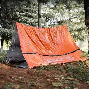 어나더픽 야외 응급 생존 텐트 서바이벌 열담요경량하이킹 멀티기능 긴급피난소 비상용 재난대비방수 백패