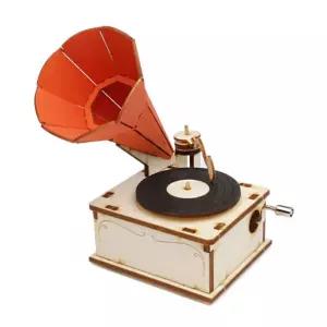 영공방 오르골만들기 DIY 수동 축음기 (YM86220)어린이만들기재료 DIY키트 선물 장식품 나무 소품 만들기