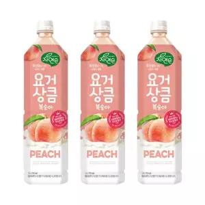 웅진 자연은 요거상큼 복숭아 1.5L x 12개에이드 음료 과일 편의점 아이스수 요거트 과일수 주스 업소