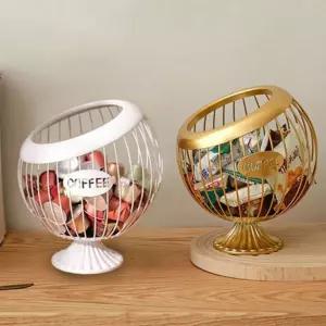 홈카페 정리함 철제 수납함 메탈 보관함 엔틱 인테리어 바구니 탁상 주방 사탕 용품 소품 캡슐 홀더커피 간