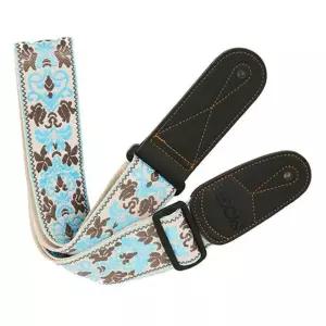 Qfs74 Sky Blue 기타 베이스용 스트랩 통멜빵기타스렙 어깨스 스랩 악기 통스 일렉스 기타끈 어깨끈 기타줄