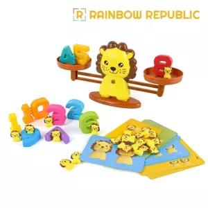 PV 사자 숫자 천칭 놀이저울 어린이교구 학습 교육 공부