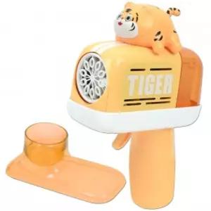 동물 비누방울 자동 버블건 + 용액 50ml 원액 10ml x 2p 거치대 노랑 8503건 놀이 도구 어린이 비눗 비눗장