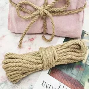 8mm 마끈 황마마사끈 리본공예 선물포장 리본 포장용 바인더 지끈 선물 고추 박스 포장줄 재료 노끈 황마