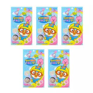 뽀로로 BNG 습윤 키즈밴드 18매 하이드로콜로이드 캐릭터 원형밴드 x 5개