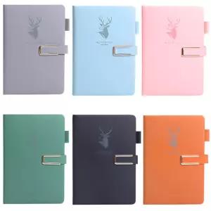 A5 다이어리 노트식 자석 버클 양장 인조가죽 형업무노트 만년 고급 디지인