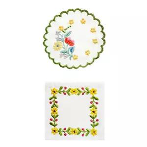 컵받침 초보 자수 만들기 선물 키트 패키지 2종 세트 프랑스 플라워 집콕 취미 십세트 수작업 초보자 샘플