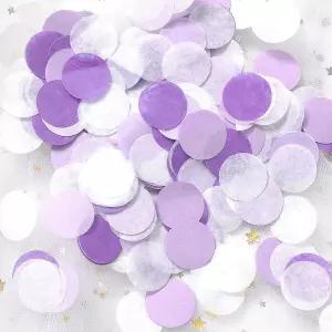 대용량 종이컨페티 2.5cm 200g 원형바이올렛패턴 파티웨딩촬영 커꽃가루 폭죽카드 결혼식 장미꽃잎 생일 플