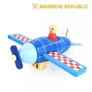 PV 미니비행기블럭 작동완구 조립 장난감