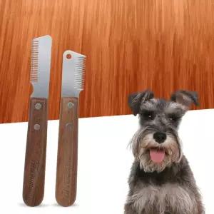 강아지 스트리핑 나이프 왼손 오른손 애견미용 펫용품 반려동물 강아지빗 브러쉬이발기 반려 스나이프 털관