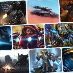 스타크래프트 게이밍장패드 S 370x280x4mm데스크매트 키보드마우스 부드러운