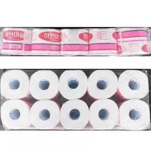 화장지(하얀마음 2겹 40m 10롤)업소용 화장실휴지 화장지 용휴지