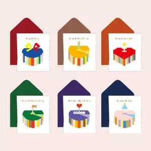 기념일팝업카드 생일 3D 6P 손글씨카드 말씀액자 촛불리스 엽서 연하장 스토리 세트 네잎클로버 크마스