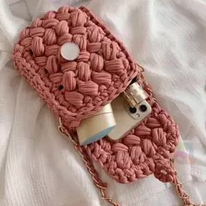 코바늘 핸드폰 가방 뜨기 뜨개질 손뜨개 DIY 코바늘DIY 질DIY 배우기 키트